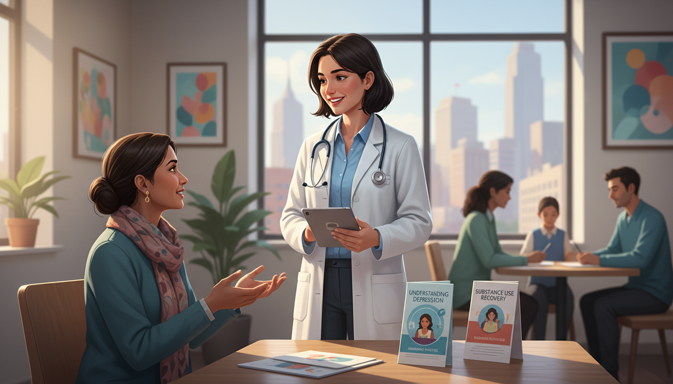 Medicine-Psychiatry student volunteering in a community mental health clinic Medicine-Psychiatry student volunteering in a community mental health clinic - med psych residency for CV Building in Medicin