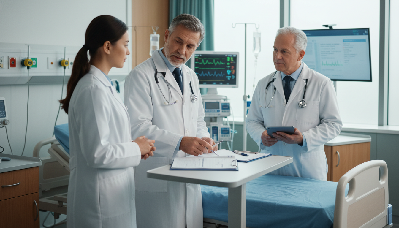 Medical student working on an inpatient team in a hospital ward Medical student working on an inpatient team in a hospital ward - med psych residency for Letters of Recommendation in Medici