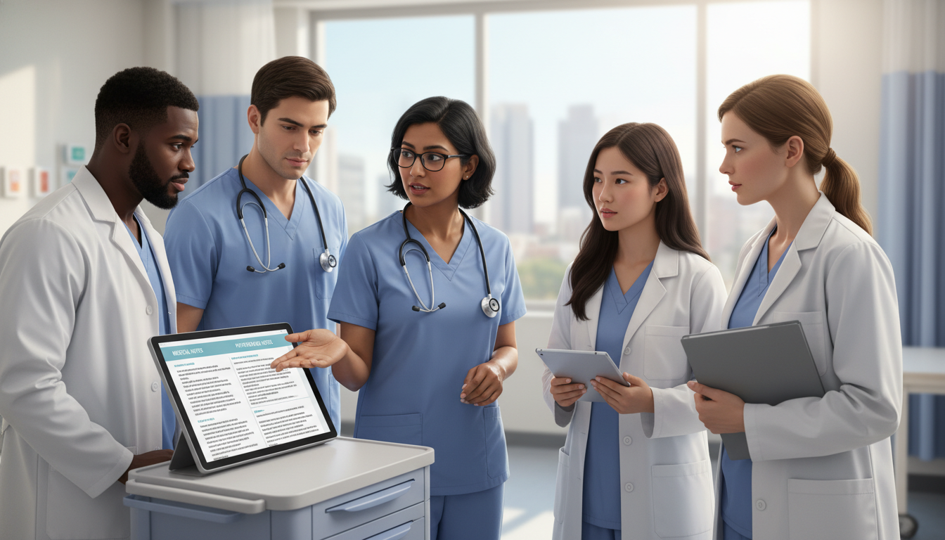 Medicine-Psychiatry team huddle reviewing complex patient cases Medicine-Psychiatry team huddle reviewing complex patient cases - med psych residency for Medical Shadowing Experience in Med