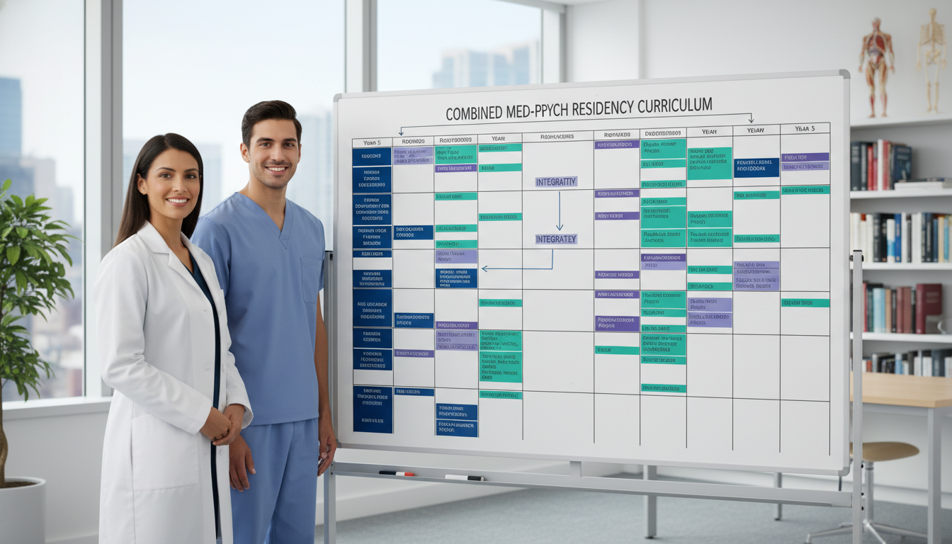 Whiteboard planning of combined medicine psychiatry residency curriculum - med psych residency for Program Selection Strategy