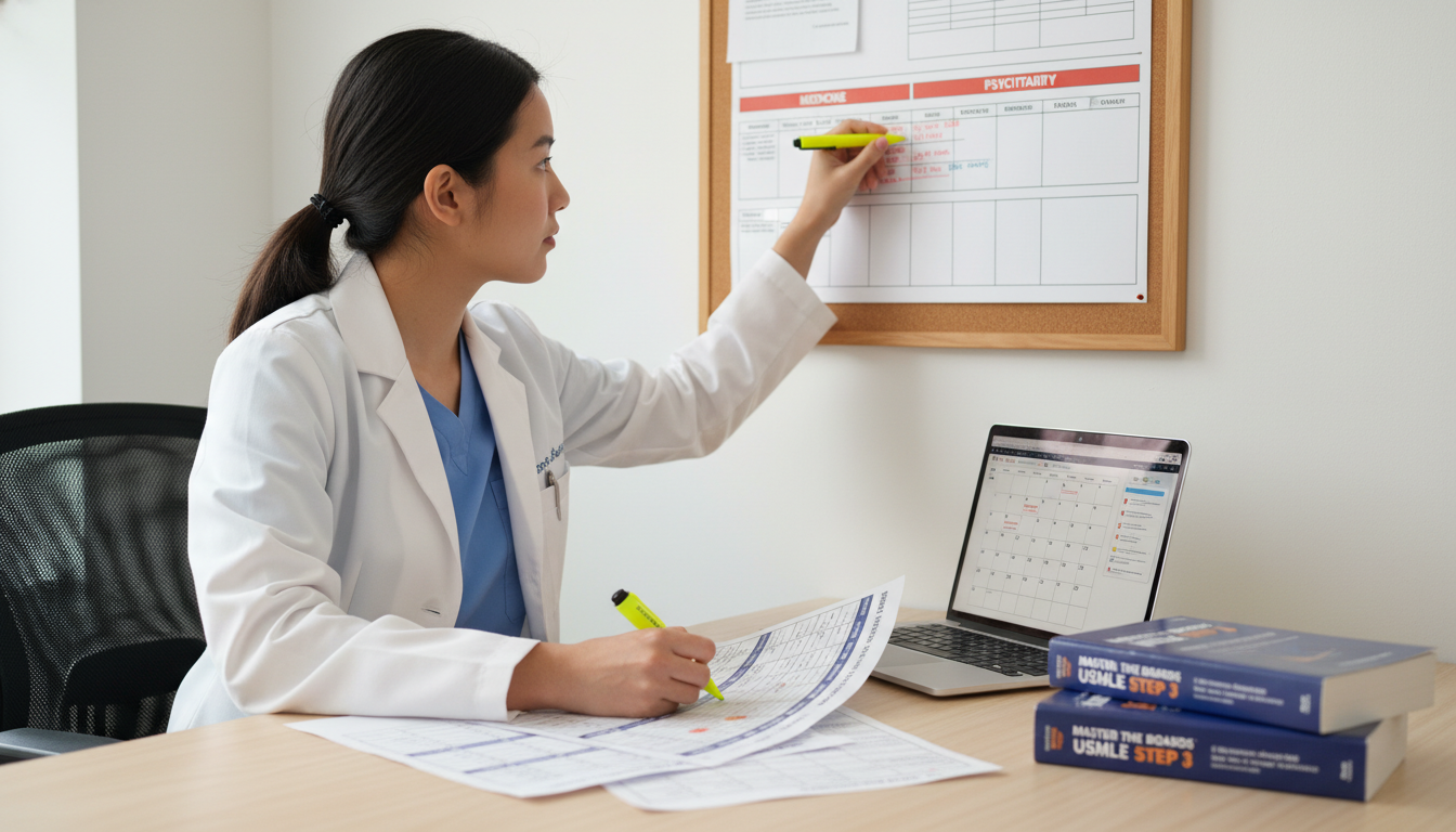 Medicine-psychiatry resident planning study schedule for USMLE Step 3 Medicine-psychiatry resident planning study schedule for USMLE Step 3 - med psych residency for USMLE Step 3 Preparation in M