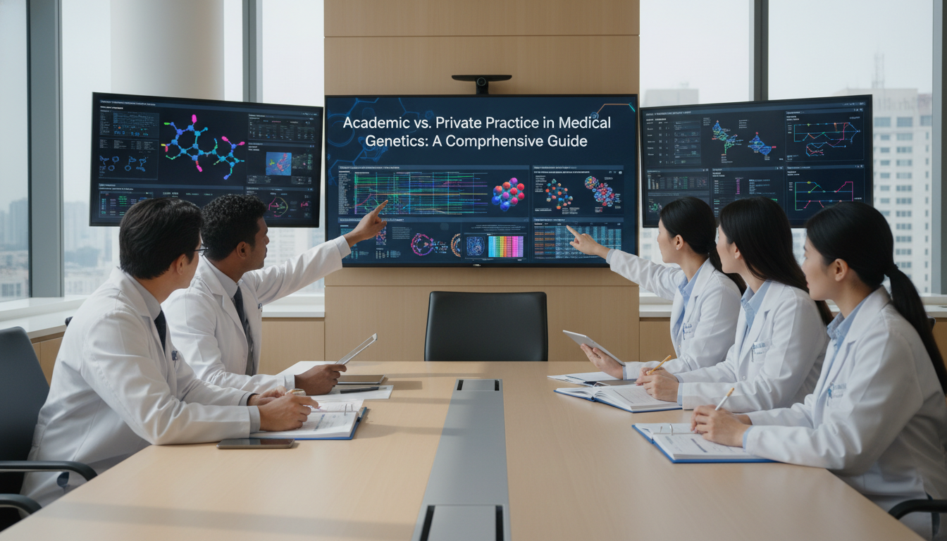Academic medical geneticist in multidisciplinary team meeting Academic medical geneticist in multidisciplinary team meeting - medical genetics residency for Academic vs Private Practice i