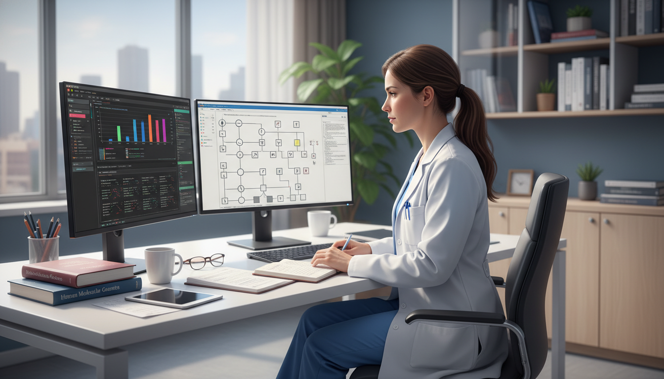 Medical genetics resident reviewing exome sequencing results Medical genetics resident reviewing exome sequencing results - medical genetics residency for Choosing a Medical Specialty in
