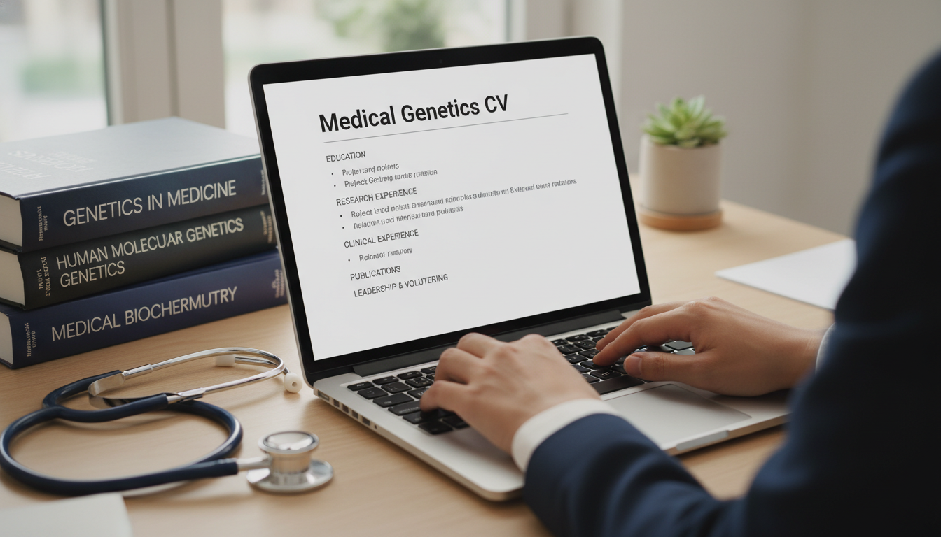 Organizing sections of a residency CV on a laptop Organizing sections of a residency CV on a laptop - medical genetics residency for CV Building in Medical Genetics: A Compreh