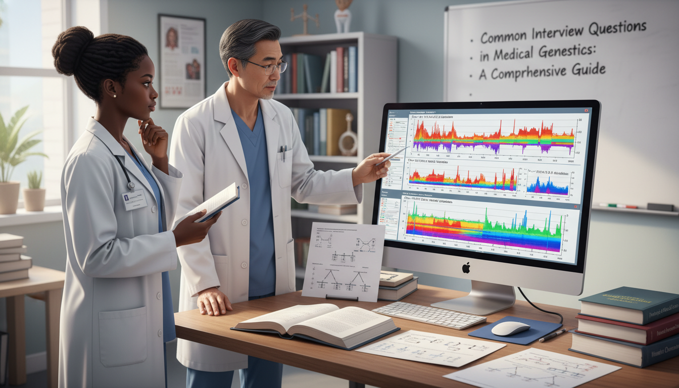 Medical genetics resident and attending reviewing chromosomal microarray results - medical genetics residency for Common Inte