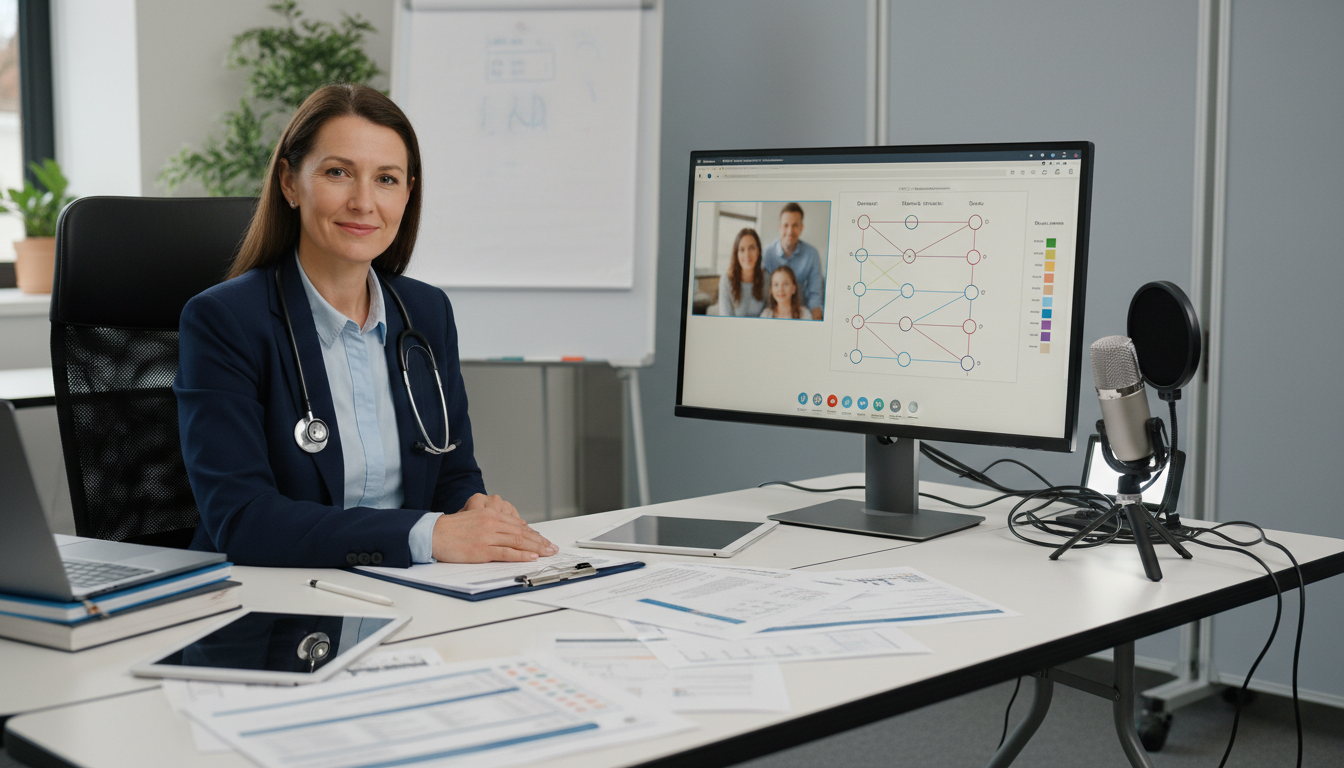 Medical geneticist providing telehealth consultation from a temporary office Medical geneticist providing telehealth consultation from a temporary office - medical genetics residency for Locum Tenens Op