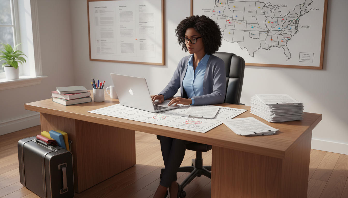 Medical geneticist reviewing locum tenens contracts and travel plans Medical geneticist reviewing locum tenens contracts and travel plans - medical genetics residency for Locum Tenens Opportunit