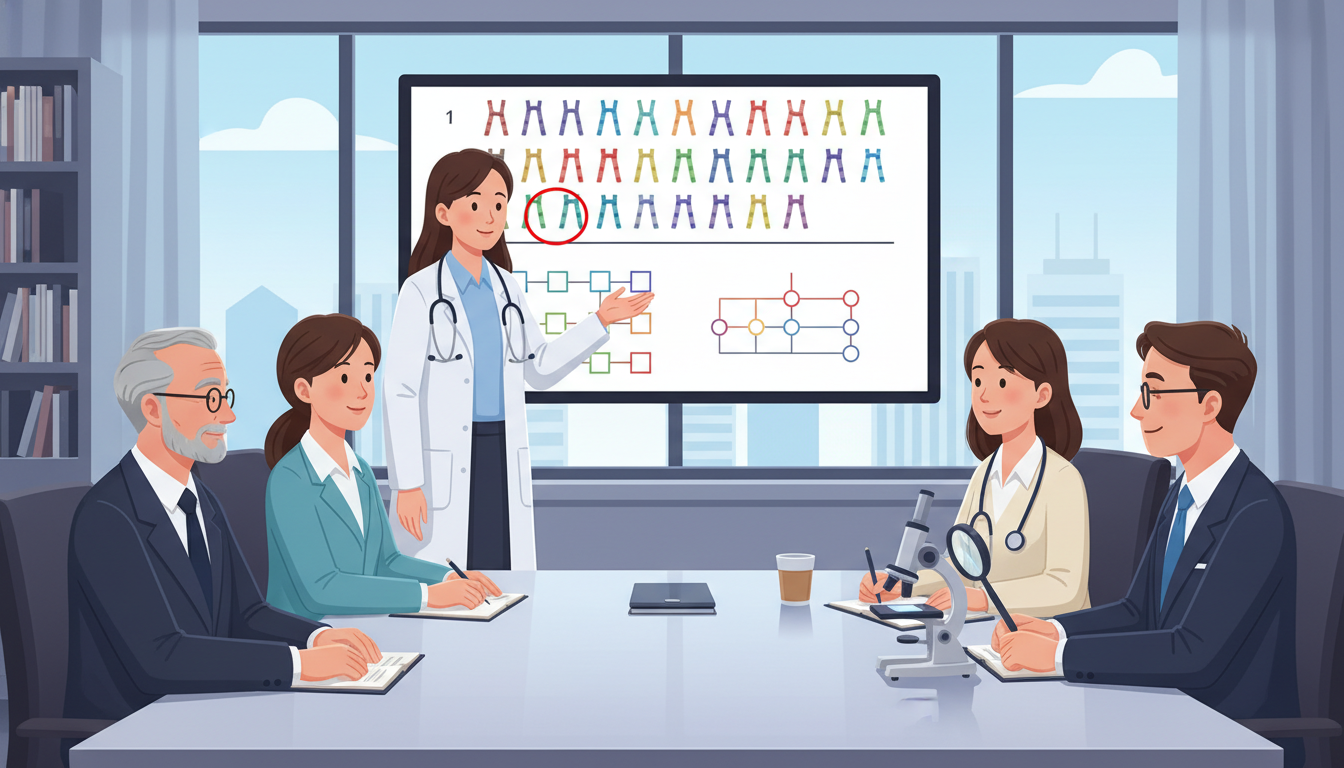 Medical student presenting a genetics case to an interdisciplinary team Medical student presenting a genetics case to an interdisciplinary team - medical genetics residency for Letters of Recommend