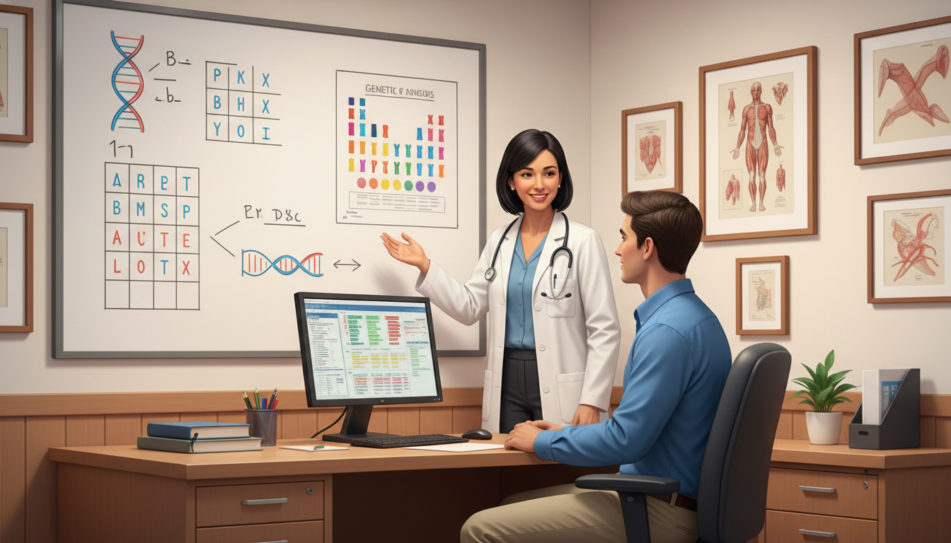 Premed student meeting mentor in hospital genetics clinic Premed student meeting mentor in hospital genetics clinic - medical genetics residency for Pre-Med Preparation in Medical Gen