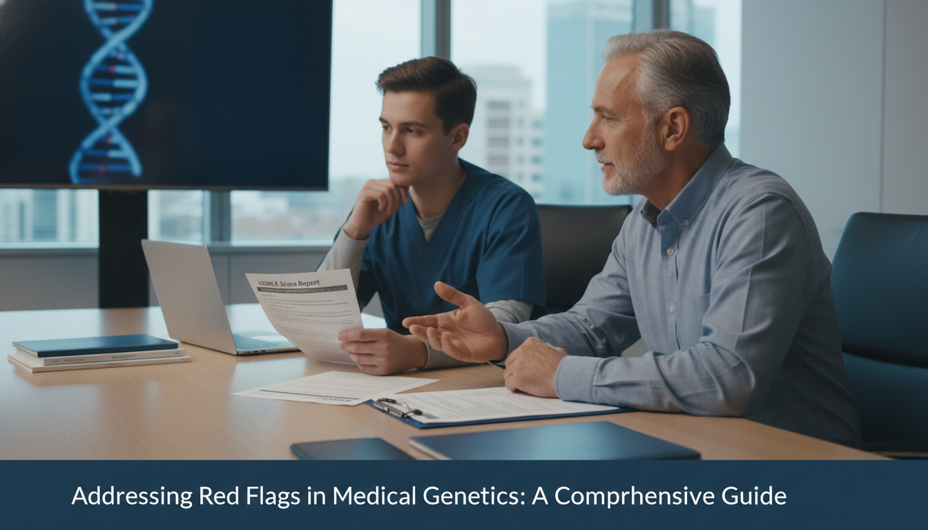 Resident candidate discussing red flags with faculty mentor Resident candidate discussing red flags with faculty mentor - medical genetics residency for Addressing Red Flags in Medical