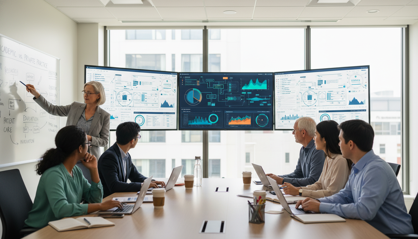 Clinical informatics fellows engaged in multidisciplinary data and EHR project Clinical informatics fellows engaged in multidisciplinary data and EHR project - clinical informatics fellowship for Academic