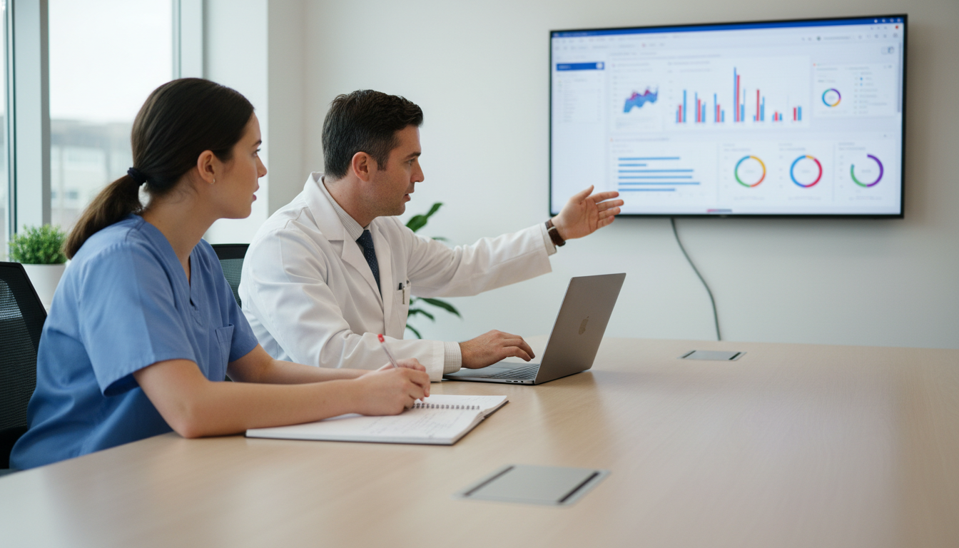 Medical student meeting with clinical informatics mentor - clinical informatics fellowship for Surviving First Year of Med Sc