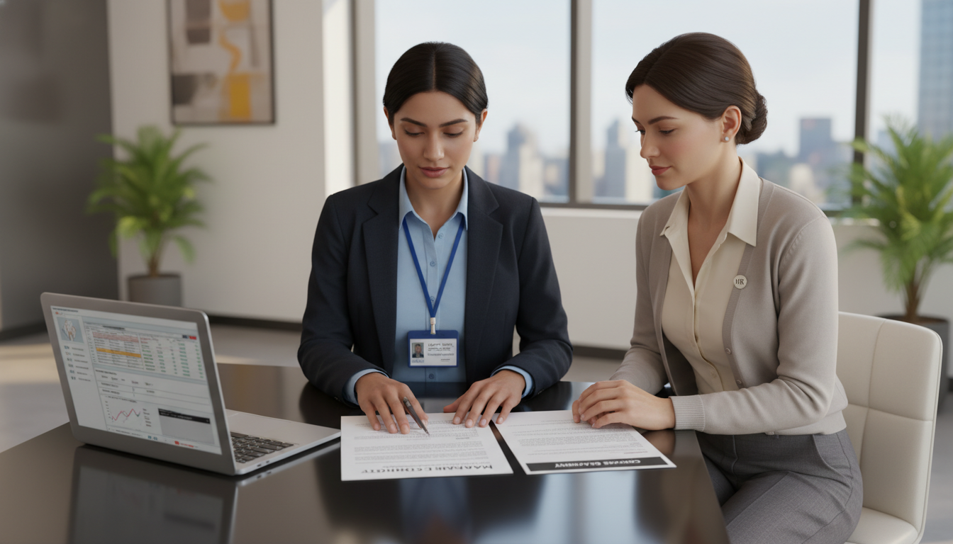 Physician discussing malpractice insurance options with a hospital administrator - clinical informatics fellowship for Malpra