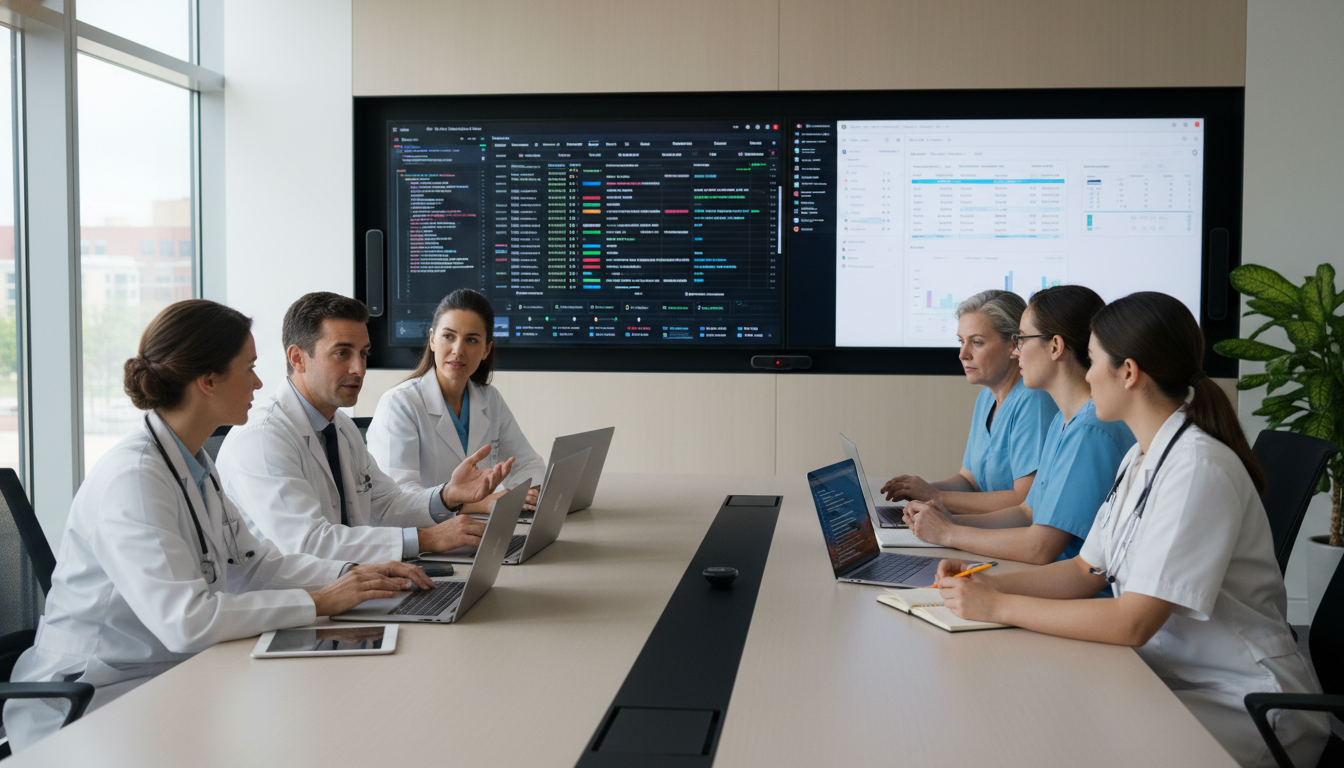 Interdisciplinary clinical informatics meeting with dashboards and EHR interfaces Interdisciplinary clinical informatics meeting with dashboards and EHR interfaces - clinical informatics fellowship for Medic