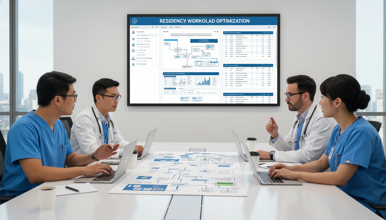 Clinical informatics team collaborating on workflow and schedule optimization Clinical informatics team collaborating on workflow and schedule optimization - clinical informatics fellowship for Managing