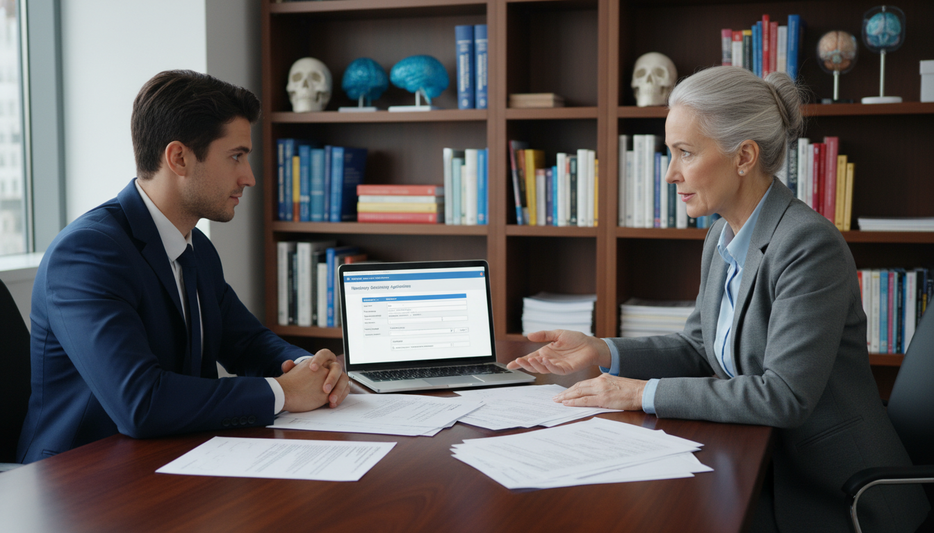 Unmatched neurology applicant meeting with a faculty mentor to review residency application Unmatched neurology applicant meeting with a faculty mentor to review residency application - neurology residency for Failed