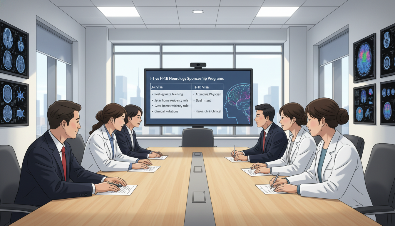 Neurology program meeting discussing visa sponsorship policies Neurology program meeting discussing visa sponsorship policies - neurology residency for H-1B Sponsorship Programs in Neurolo