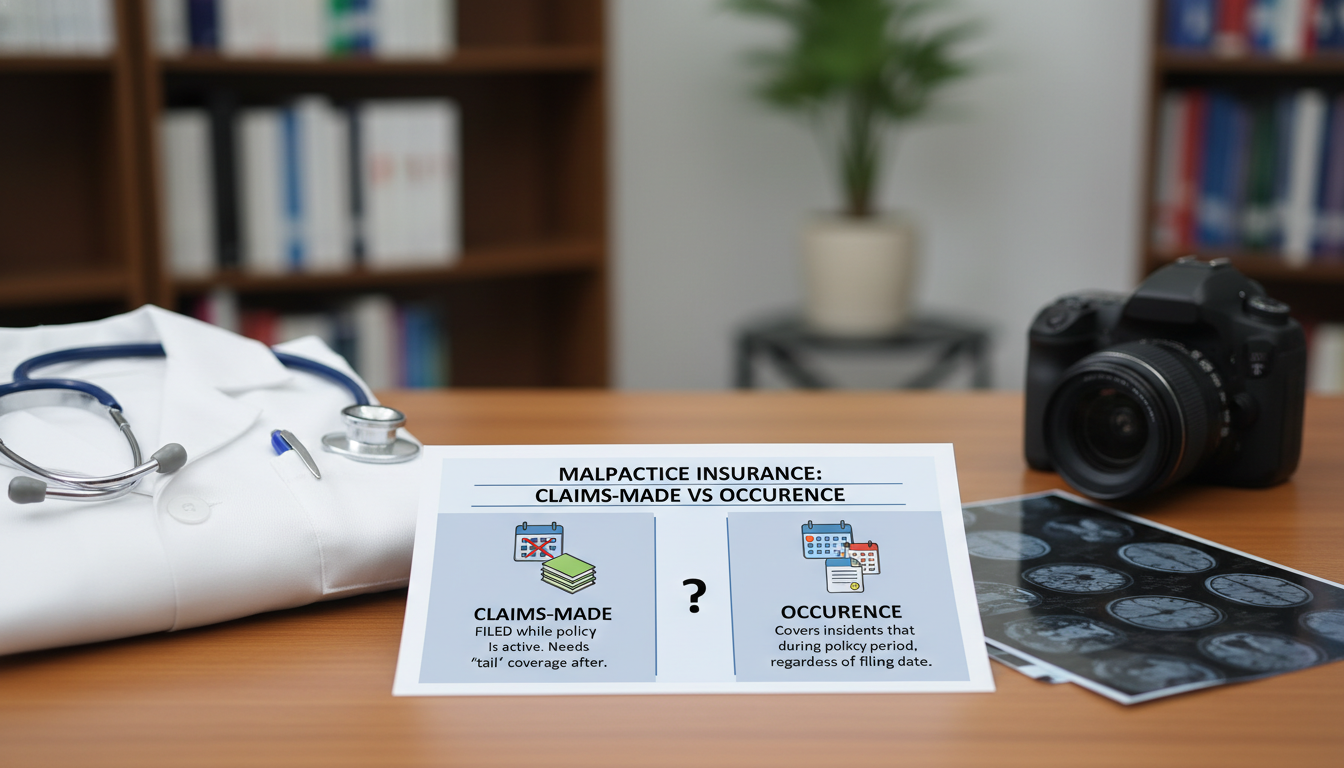 Infographic explaining claims-made versus occurrence malpractice policies for neurologists Infographic explaining claims-made versus occurrence malpractice policies for neurologists - neurology residency for Malpract