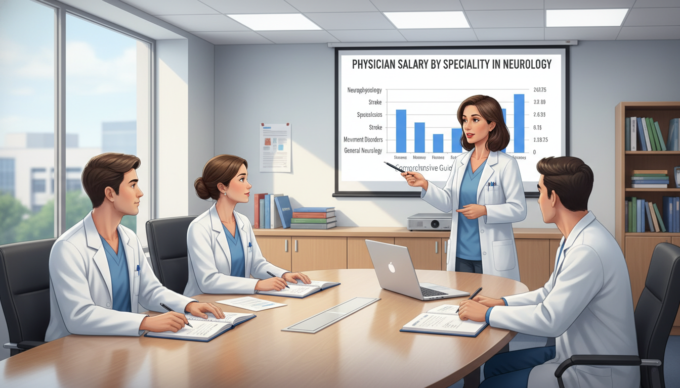 Neurology residents discussing career and salary planning - neurology residency for Physician Salary by Specialty in Neurolog