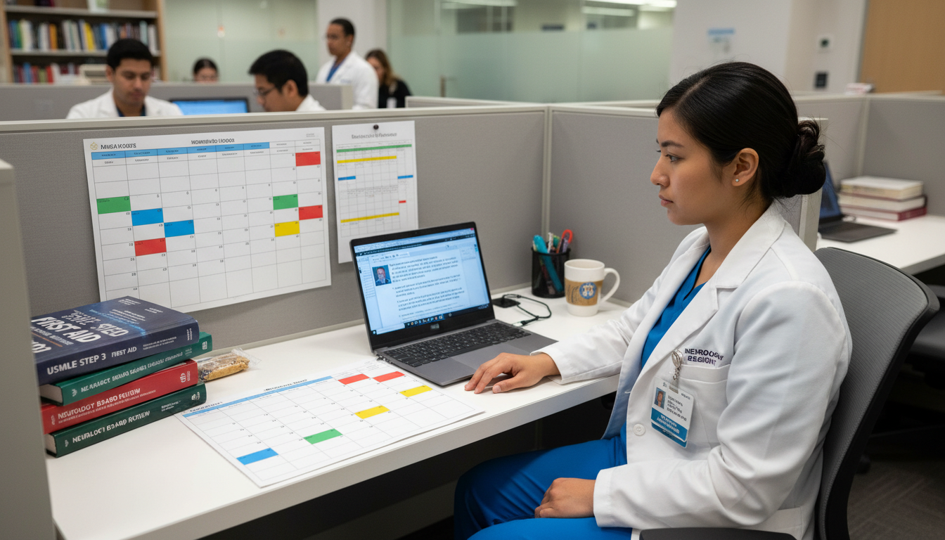 Neurology resident planning Step 3 study schedule - neurology residency for USMLE Step 3 Preparation in Neurology: A Comprehe