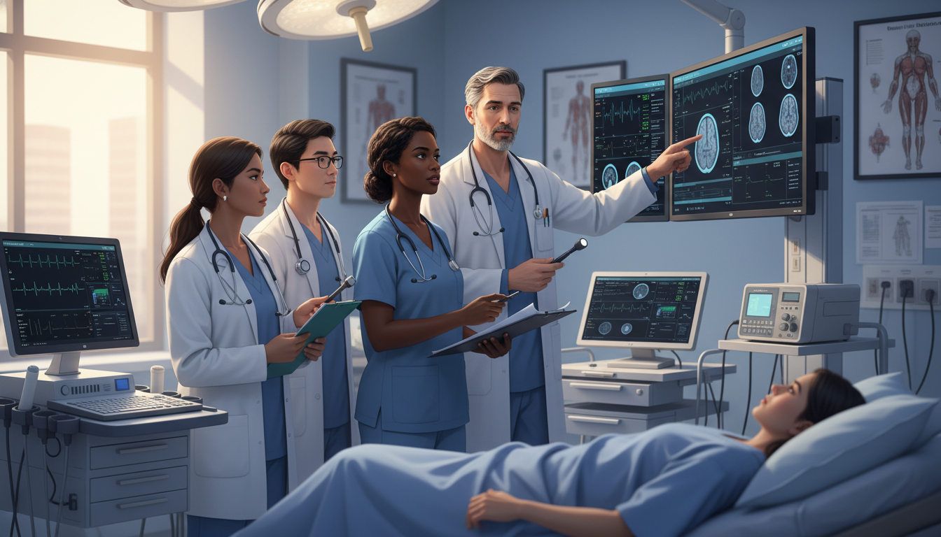 Neurosurgery team on hospital ward round Neurosurgery team on hospital ward round - neurosurgery residency for Excelling in Clinical Rotations in Neurosurgery: A Comp