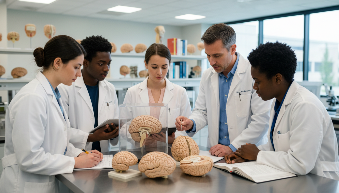 Medical students in neuroanatomy lab Medical students in neuroanatomy lab - neurosurgery residency for Surviving First Year of Med School in Neurosurgery: A Compr