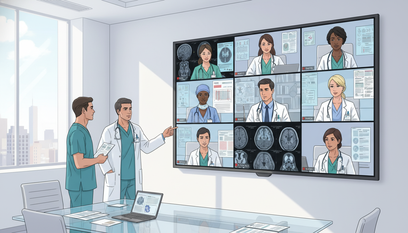Neurosurgery team in virtual multidisciplinary tumor board Neurosurgery team in virtual multidisciplinary tumor board - neurosurgery residency for Telemedicine Career Opportunities in