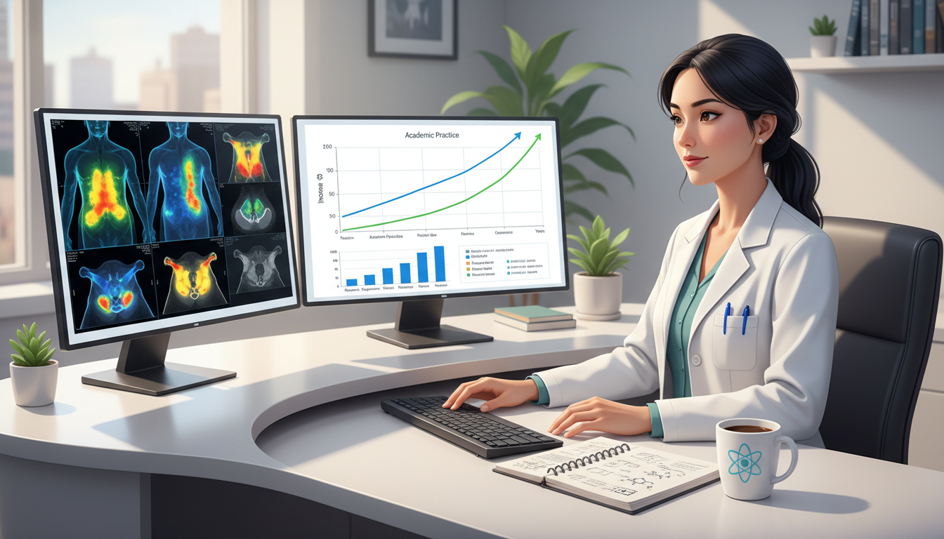 Nuclear medicine physician analyzing compensation and lifestyle choices Nuclear medicine physician analyzing compensation and lifestyle choices - nuclear medicine residency for Academic vs Private