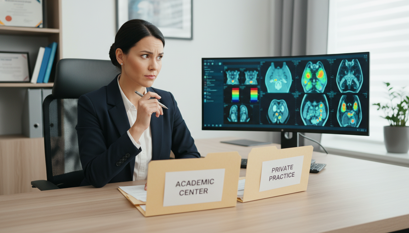 Nuclear medicine physician comparing academic and private practice job options Nuclear medicine physician comparing academic and private practice job options - nuclear medicine residency for Job Search Ti