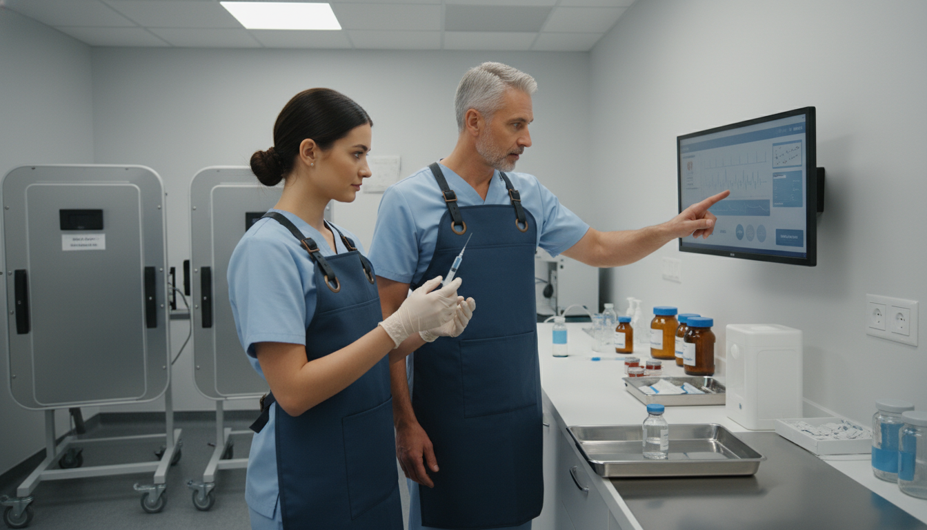 Nuclear medicine resident performing theranostic procedure - nuclear medicine residency for Program Selection Strategy in Nuc