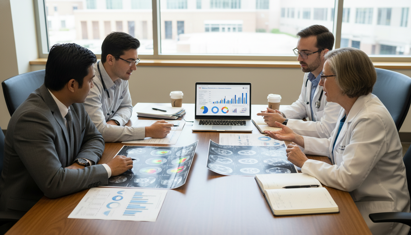 Nuclear medicine residents collaborating on a research project Nuclear medicine residents collaborating on a research project - nuclear medicine residency for Research During Residency in
