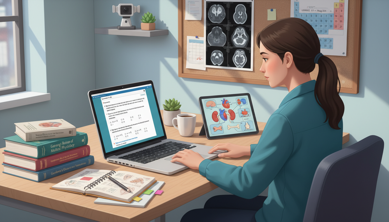 Medical student using digital resources for USMLE Step 1 nuclear medicine preparation Medical student using digital resources for USMLE Step 1 nuclear medicine preparation - nuclear medicine residency for USMLE