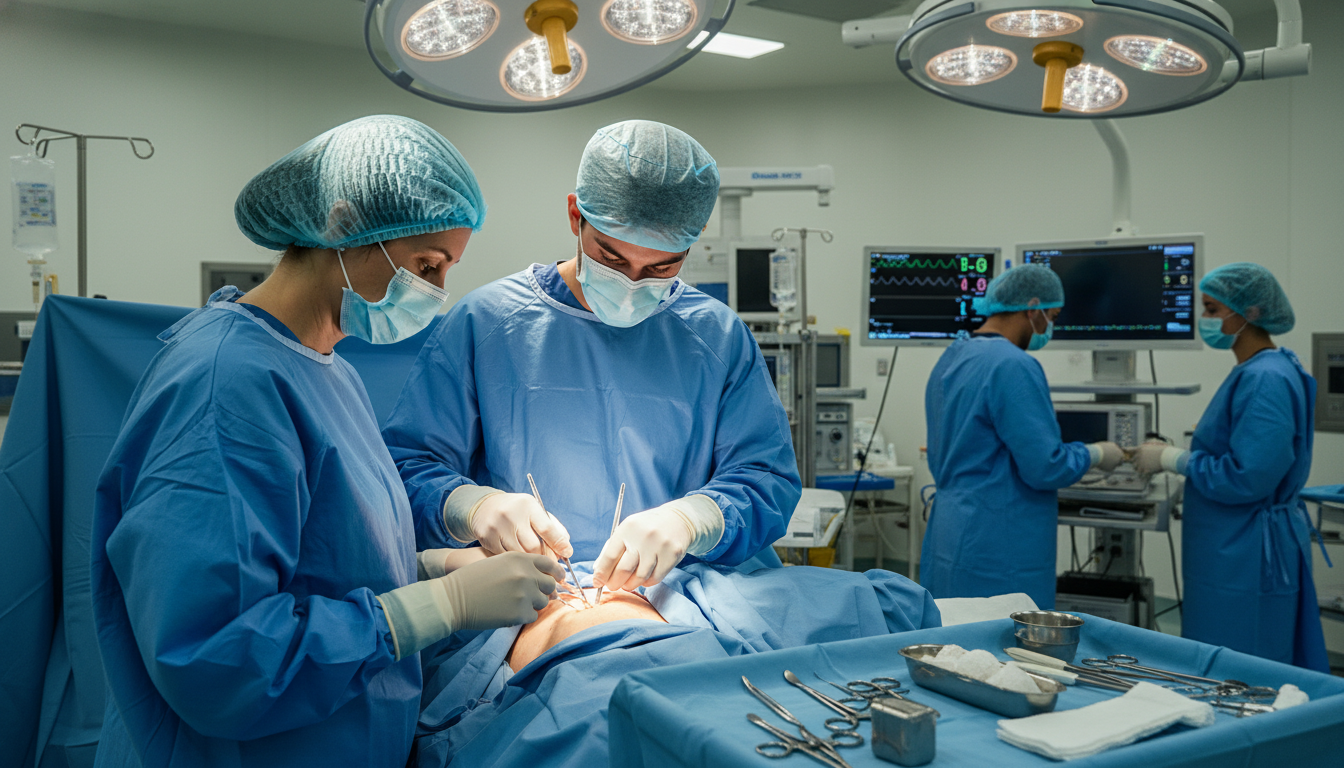 OB GYN attending supervising medical student during cesarean section on away rotation OB GYN attending supervising medical student during cesarean section on away rotation - OB GYN residency for Away Rotation St