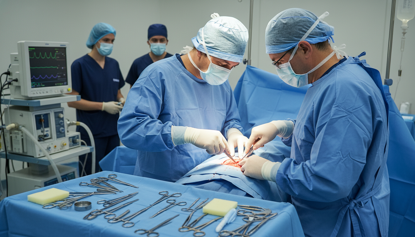 OB GYN Resident Performing Cesarean Section Under Supervision OB GYN Resident Performing Cesarean Section Under Supervision - OB GYN residency for Case Volume Evaluation in Obstetrics & G