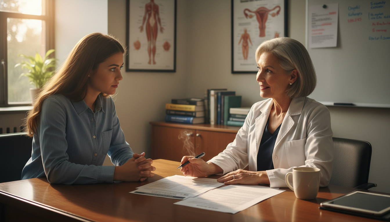 Medical student meeting with a faculty advisor to discuss residency strategy - OB GYN residency for Low Step Score Strategies