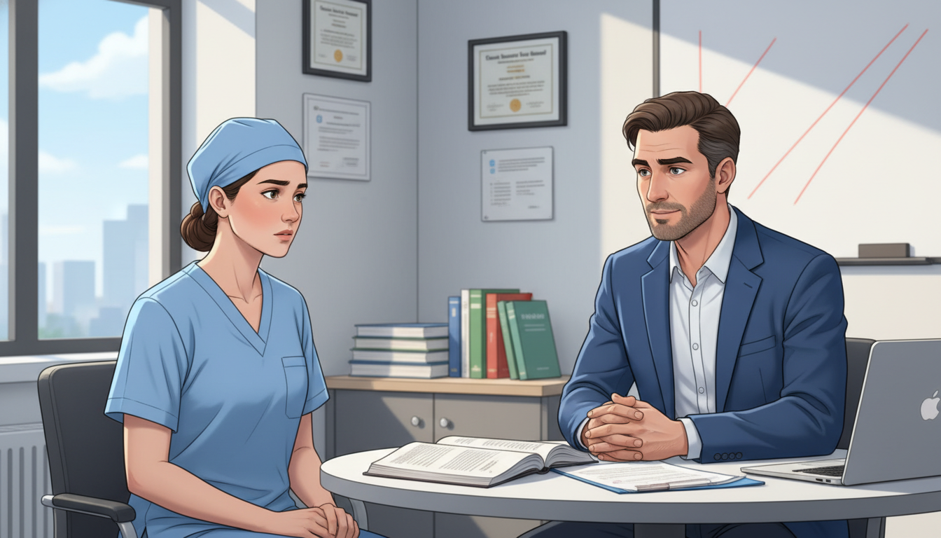 OB GYN resident speaking privately with program director OB GYN resident speaking privately with program director - OB GYN residency for Identifying Malignant Programs in Obstetrics