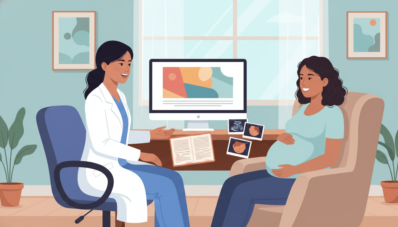 OB GYN physician consulting with a patient in a private practice OB GYN physician consulting with a patient in a private practice - OB GYN residency for Starting a Private Practice in Obstet