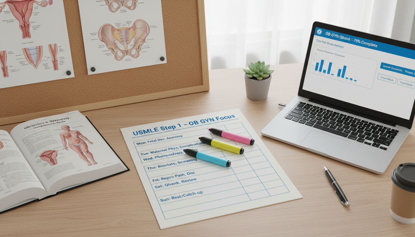 USMLE Step 1 study schedule for OB GYN-focused medical student USMLE Step 1 study schedule for OB GYN-focused medical student - OB GYN residency for USMLE Step 1 Preparation in Obstetrics