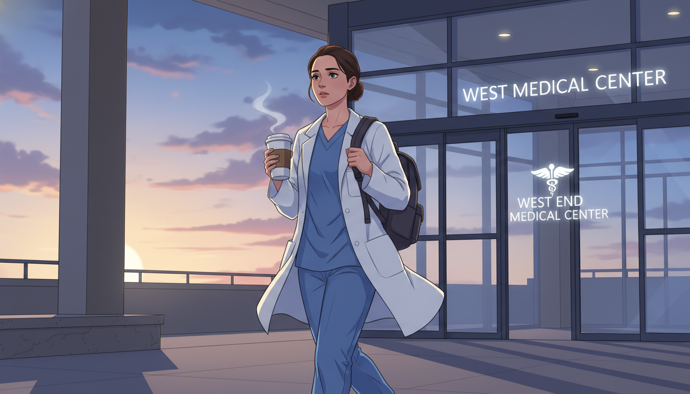 OB GYN resident leaving the hospital at dawn after night shift OB GYN resident leaving the hospital at dawn after night shift - OB GYN residency for Managing Residency Work Hours in Obstet