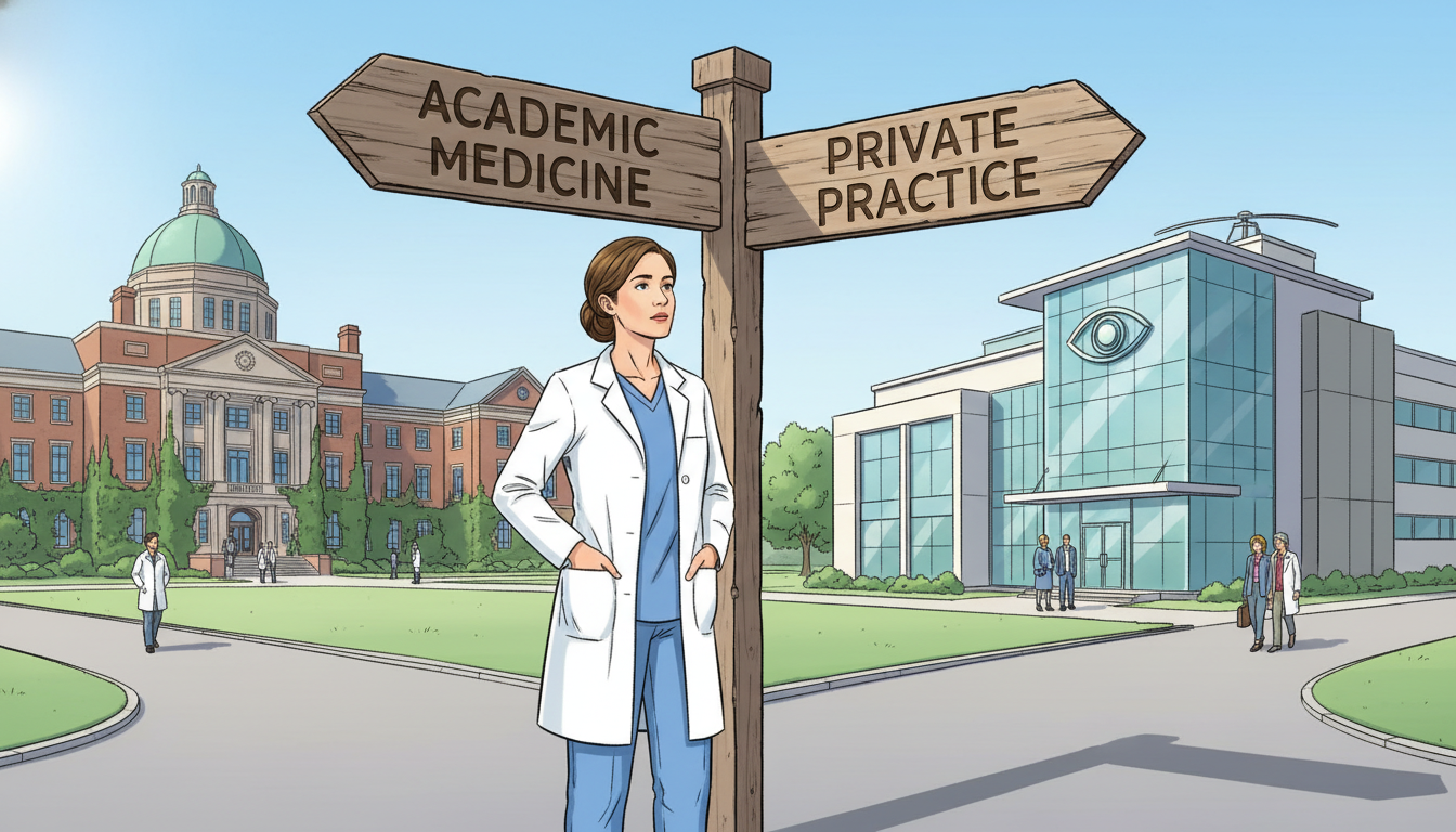 Ophthalmology Residency: Choosing Between Academic and Private Practice