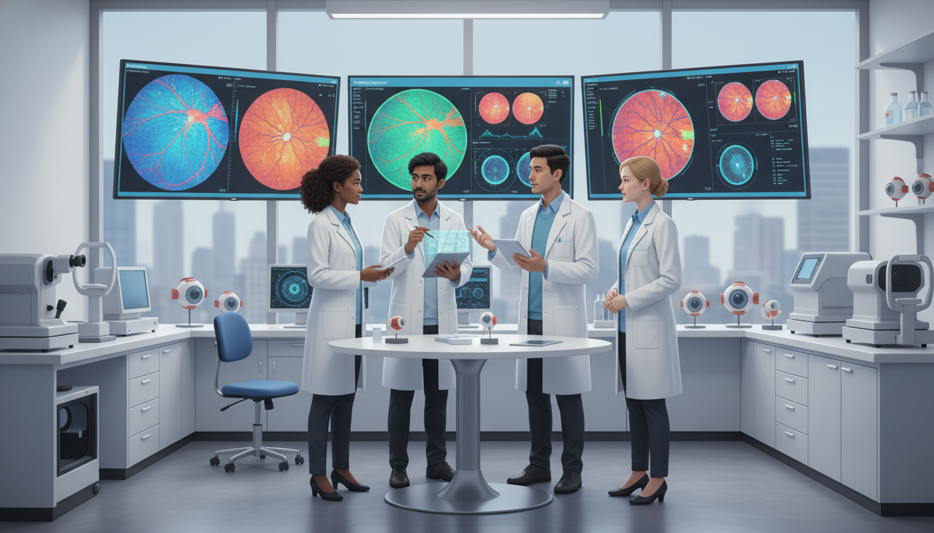 Ophthalmology research team working together Ophthalmology research team working together - ophthalmology residency for Failed Match Recovery in Ophthalmology: A Comprehe