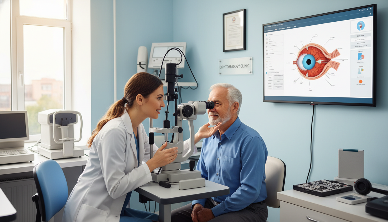 Ophthalmology resident communicating with patient - ophthalmology residency for Common Interview Questions in Ophthalmology: