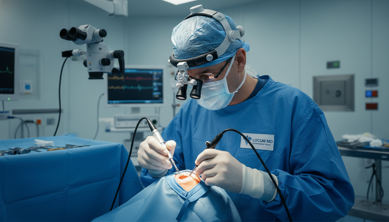 Ophthalmologist performing cataract surgery in a locum tenens setting Ophthalmologist performing cataract surgery in a locum tenens setting - ophthalmology residency for Locum Tenens Opportunitie