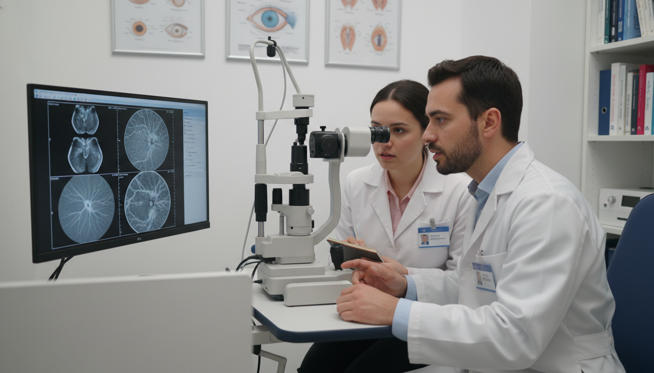 Medical student working closely with an ophthalmology attending in clinic - ophthalmology residency for Letters of Recommenda