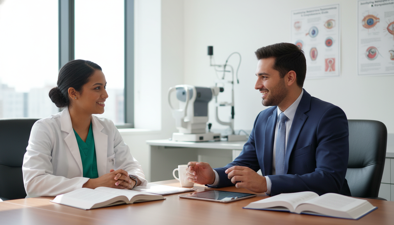 Medical student interviewing at an ophthalmology residency program Medical student interviewing at an ophthalmology residency program - ophthalmology residency for Identifying Malignant Progra