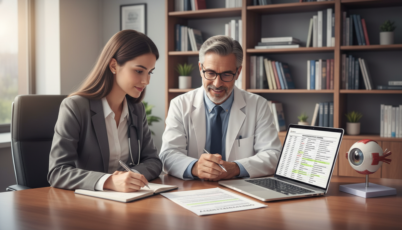 Medical student discussing ophthalmology program strategy with mentor - ophthalmology residency for Program Selection Strateg