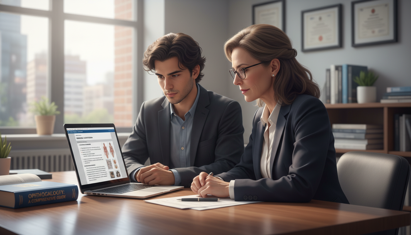 Residency applicant and advisor reviewing SOAP strategy - ophthalmology residency for SOAP Preparation in Ophthalmology: A Co