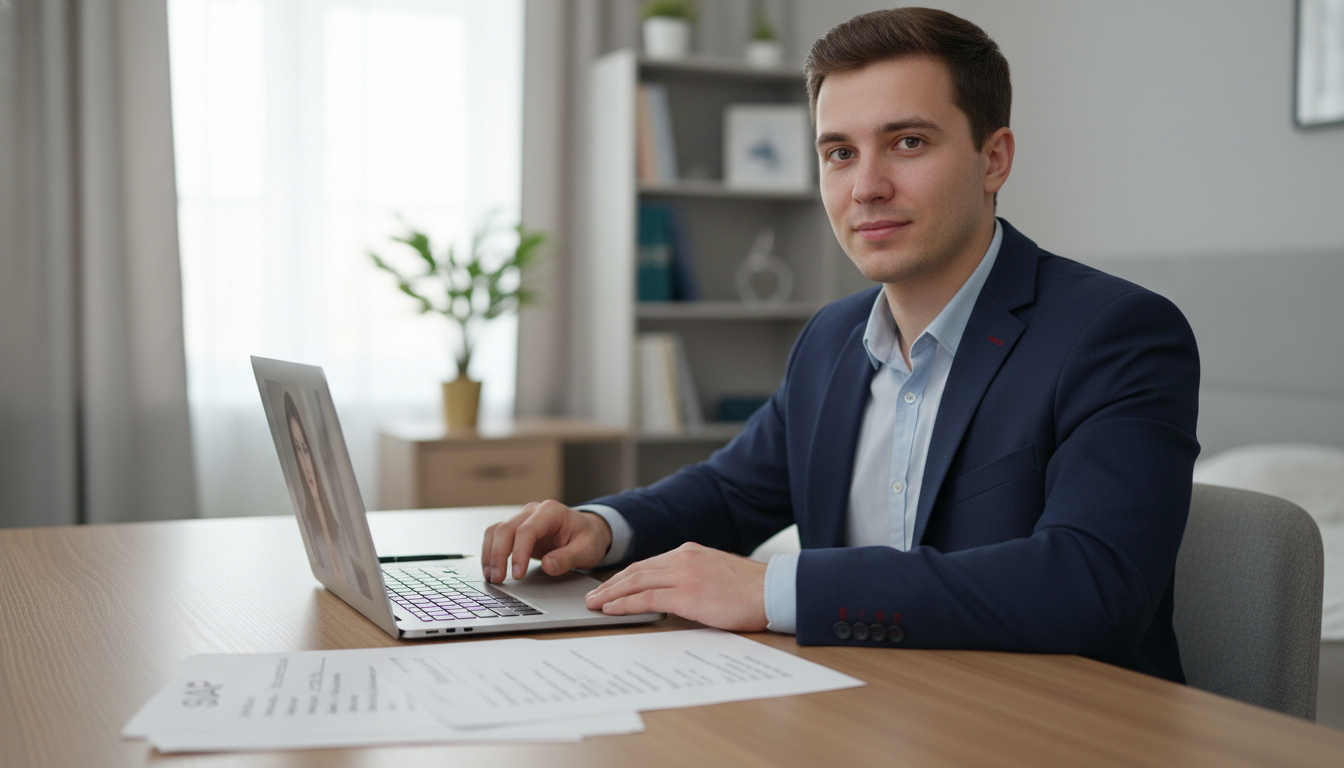 Medical student on a virtual SOAP interview - ophthalmology residency for SOAP Preparation in Ophthalmology: A Comprehensive