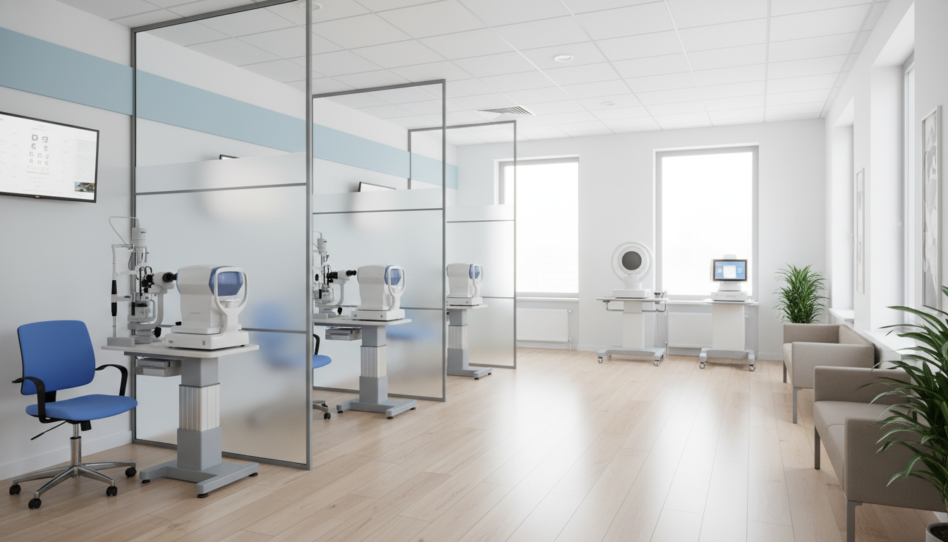 Modern ophthalmology clinic interior with equipment Modern ophthalmology clinic interior with equipment - ophthalmology residency for Starting a Private Practice in Ophthalmolog