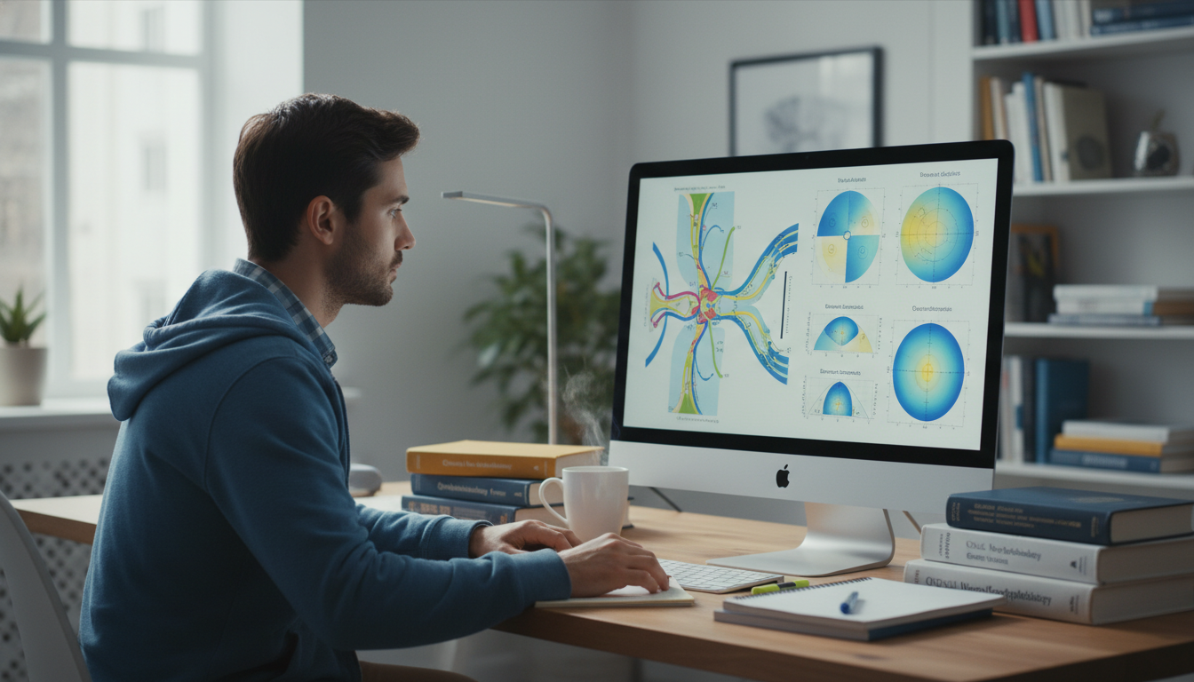 Medical student reviewing neuro-ophthalmology content on computer - ophthalmology residency for USMLE Step 2 CK Preparation i